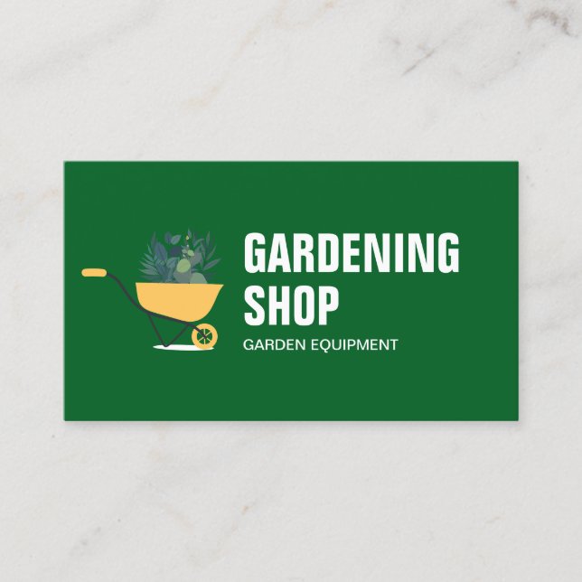 Cartão De Visita Jardinagem Cuidados Com Gramado Grama  (Frente)