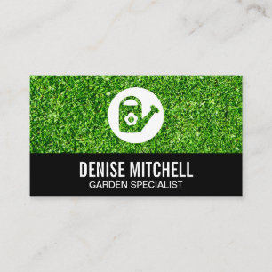 Cartão De Visita Jardinagem de Grass Background