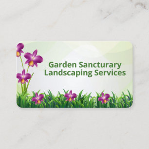 Cartão De Visita Jardinagem Grama Paisagismo