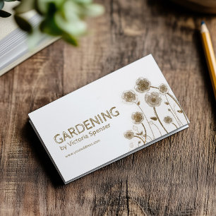 Cartão De Visita Jardineiro Sazonal Para Limpeza De Primavera E Que