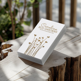 Cartão De Visita Jardins Sustentáveis E Práticas Ecológicas