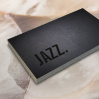 Jazz Music Teacher Modern Bold Black Minimale