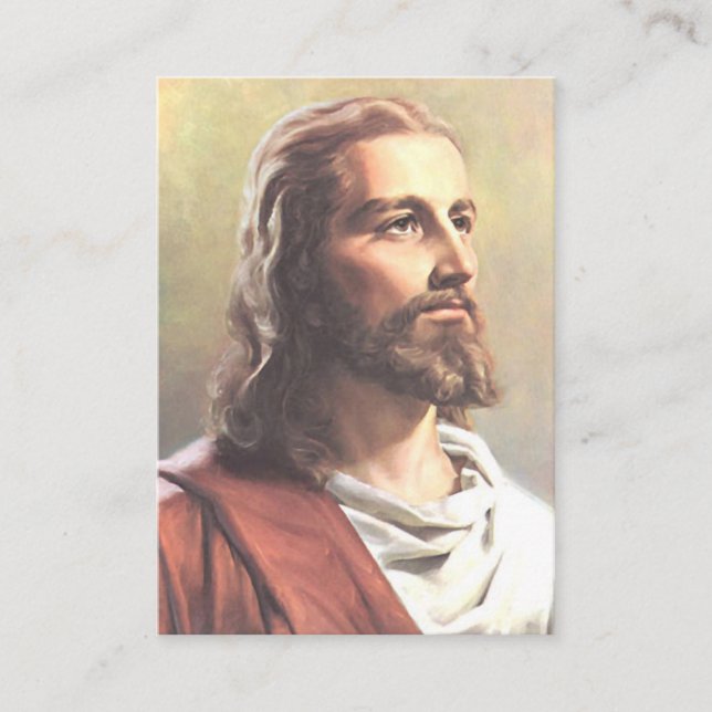 Cartão De Visita Jesus Memorials & Keepsakes (Frente)