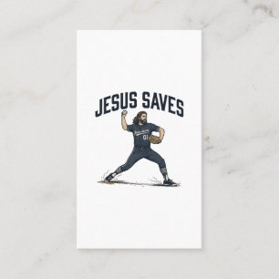 Cartão De Visita Jesus salva camiseta vintage de gravura de arremes