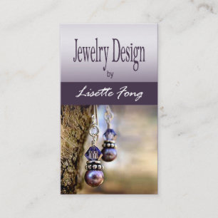 Cartão De Visita Joalheiro do costume do desenhista da jóia