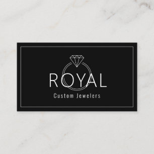 Cartão De Visita Joalheiros personalizados, Reparação de jóias, Loj