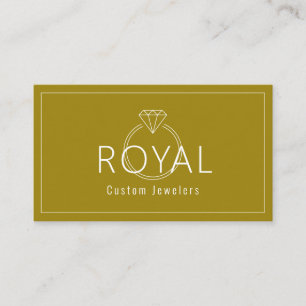 Cartão De Visita Joalheiros Personalizados, Reparos de Joias, Loja,
