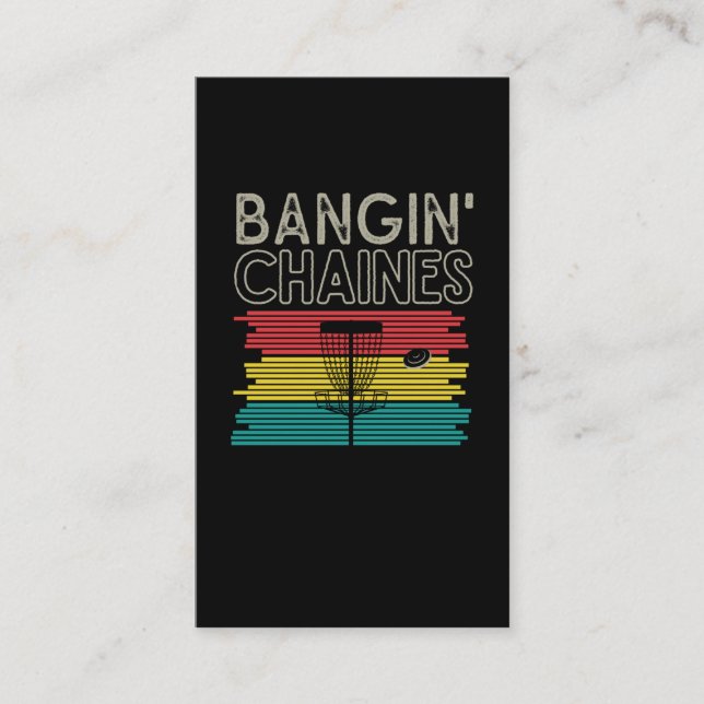 Cartão De Visita Jogador de Golfe do Disco Engraçado do Esporte Fri (Frente)