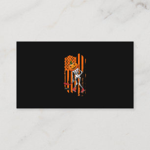 Cartão De Visita Jogador de Hóquei Engraçado Fan Gift Skeleton Hall