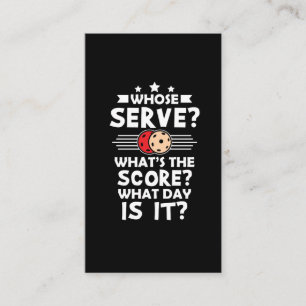 Cartão De Visita Jogador de Pickleball - Hobby do atleta de esferas