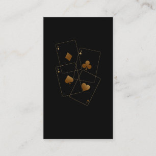 Cartão De Visita Jogador de pôquer do Texas hold'Em