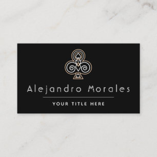 Cartão De Visita Jogador de pôquer noturno do Casino do Ornamental 