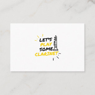 Cartão De Visita Jogadores Clarinet