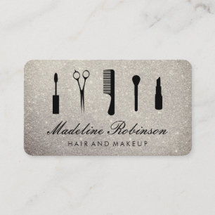 Cartão De Visita Jogo do encanto com brilho elegante