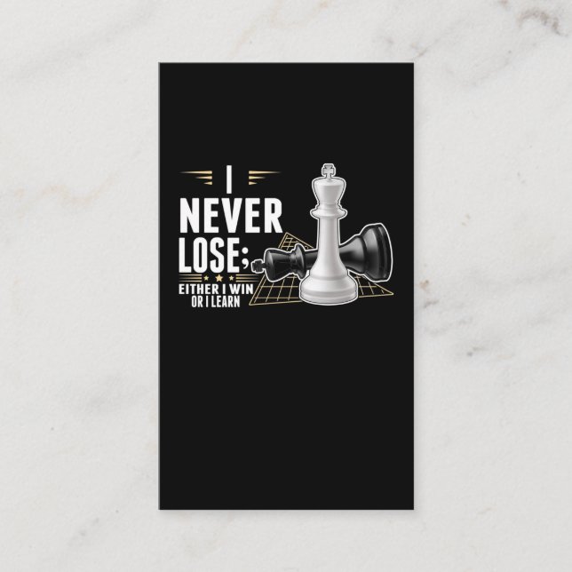 Cartão De Visita Jogo inteligente de Conselho do Smart Chess Player (Frente)