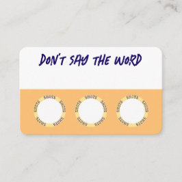 Cartão De Visita Jogos De Bebendo Divertidos Para Os Partidos