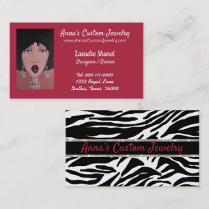 Cartão De Visita Joias Personalizadas/Divas Afro-Americanas