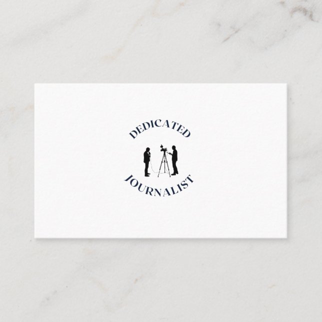 CARTÃO DE VISITA JORNALISTA DEDICADA (Frente)
