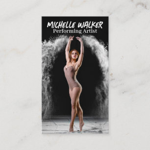 Cartão De Visita Jovem Apresentando dança