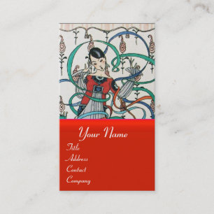 CARTÃO DE VISITA JOVENS COM CAMADAS DE FRILHA COLORIDA E CUPIDA