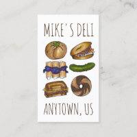 Juewish Deli Comida Bagel Knish Pickle Reuben Blin
