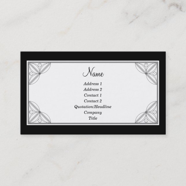 Cartão De Visita Juliet (Frente)