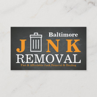 Cartão De Visita Junk Removal & Hauling