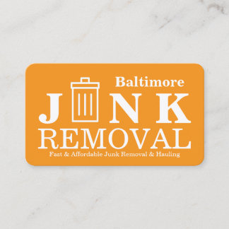 Cartão De Visita Junk Removal & Hauling