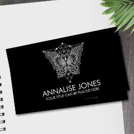 Cartão De Visita Kabbalah A Árvore da Vida - Ornamento da Borboleta