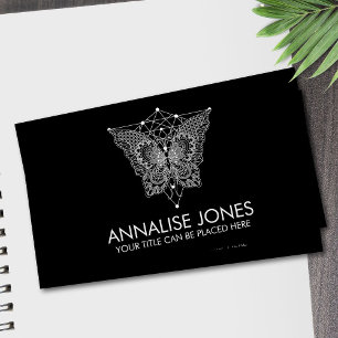 Cartão De Visita Kabbalah A Árvore da Vida - Ornamento da Borboleta