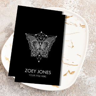 Cartão De Visita Kabbalah A Árvore da Vida Ornamento da Borboleta