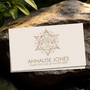 Cartão De Visita Kabbalah A Árvore da Vida Sagrada Ornamento Geomét