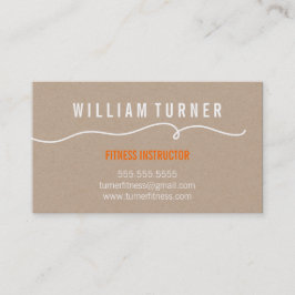 Cartão De Visita Kaft de moenda simples da LINHA HANDDRAWN