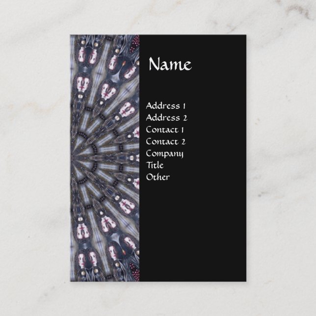 CARTÃO DE VISITA KALEIDOSCOPE PSIQUEDÉLICO/MEMÓRIAS MÍSTICAS MONOGR (Frente)