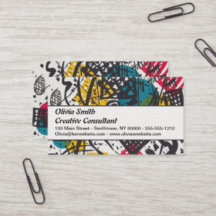 Cartão De Visita Kandinsky Vintage Kleine Welten V Bauhaus Abstrato