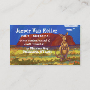 Cartão De Visita Kangaroo Stationery