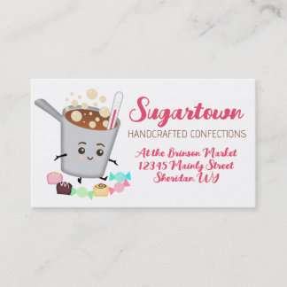 Cartão De Visita Kawaii, produtos de confeitaria à base de pote doc