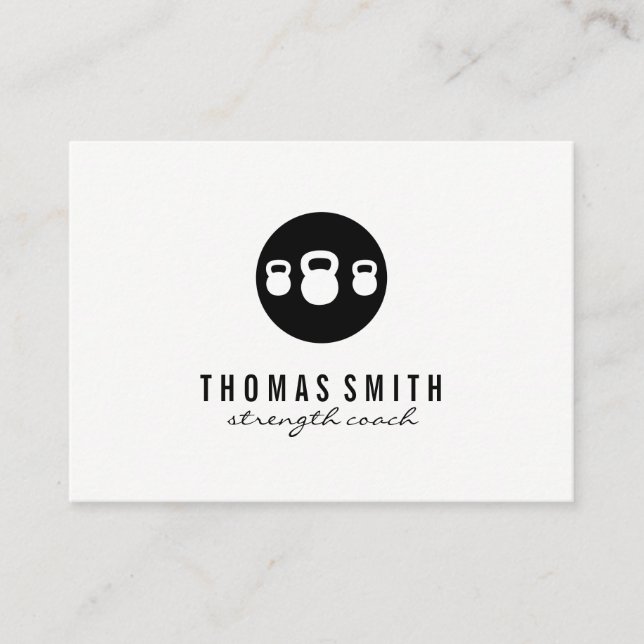 Cartão De Visita Kettle Bell Personal Trainer (Frente)