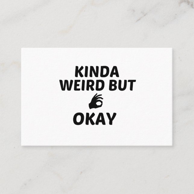 CARTÃO DE VISITA KINDA WEIRD MAS BEM DEDO (Frente)