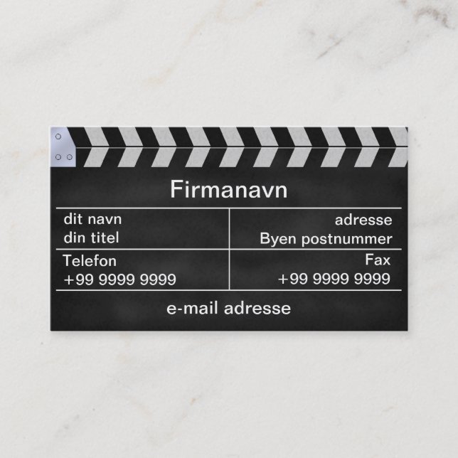 Cartão De Visita klap Biograf (Frente)