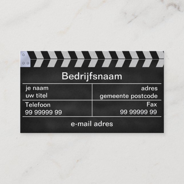 Cartão De Visita klap bioscoop (Frente)