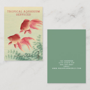 Cartão De Visita Koson, Peixes Dourados - Belas Artes Japonesas - A