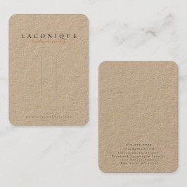 Cartão De Visita Kraft | Ecrã de cabine | Joias