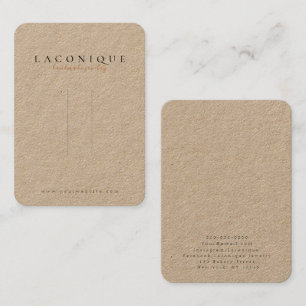 Cartão De Visita Kraft Ecrã de cabine Joias