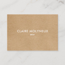 Cartão De Visita Kraft Modern Professional Simples