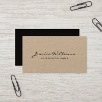 Kraft rústico profissional minimalista