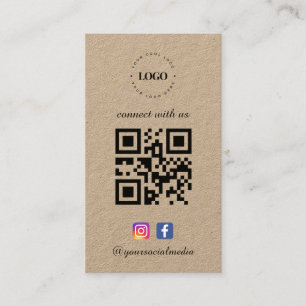 Cartão De Visita Kraft se conecta com o logotipo americano Mídia so