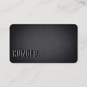 Cartão De Visita kung fu. Minimalista Moderno Quadro Negro Profissi