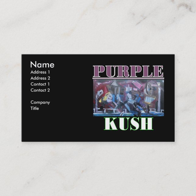 CARTÃO DE VISITA KUSH ROXO (Frente)