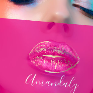 Cartão De Visita Lábios de Artista de Composição Profissional Br